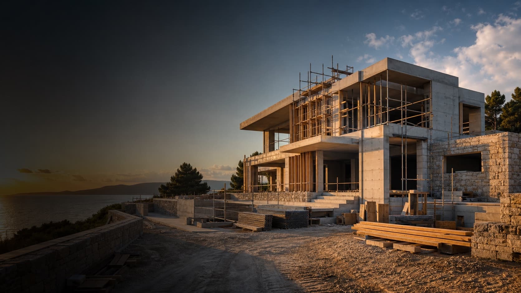 Vedat Köstekçi İnşaat Çeşme villa şantiyesi